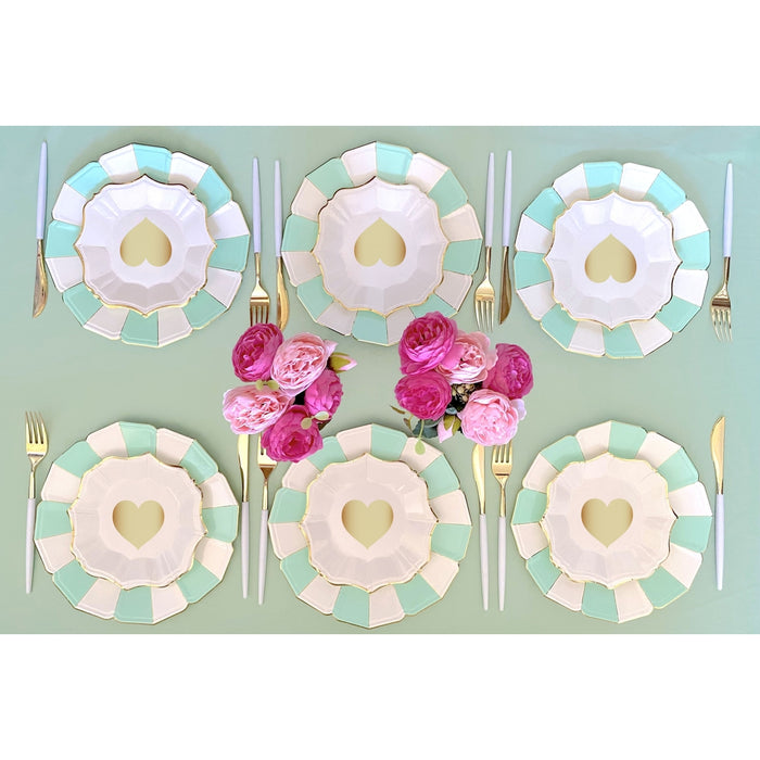 Love Dessert Plates White