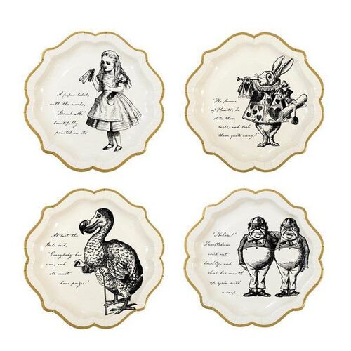 Truly Alice Dinner Paper Plates