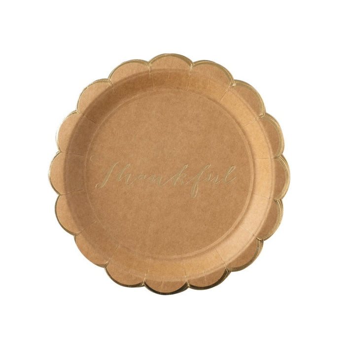 Harvest Scallop Kraft Plate