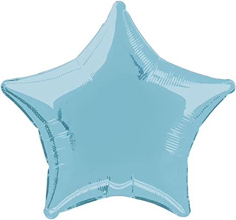Baby Blue Star Foil Balloon
