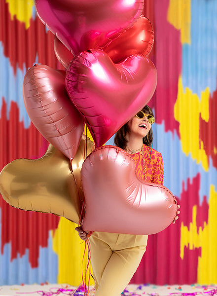 Pink Heart Large Foil Balloon