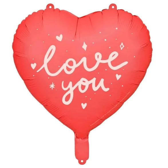 I Love You Red Heart Foil Balloon