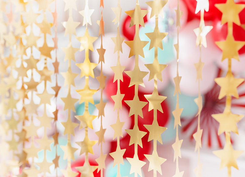 Gold Star Party Curtain