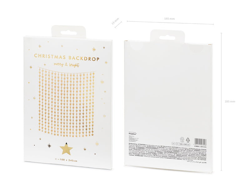 Gold Star Party Curtain