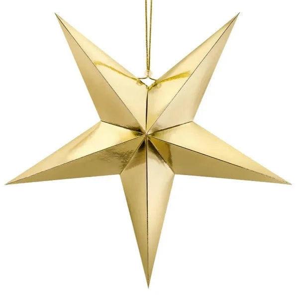 Large Gold Paper Star
