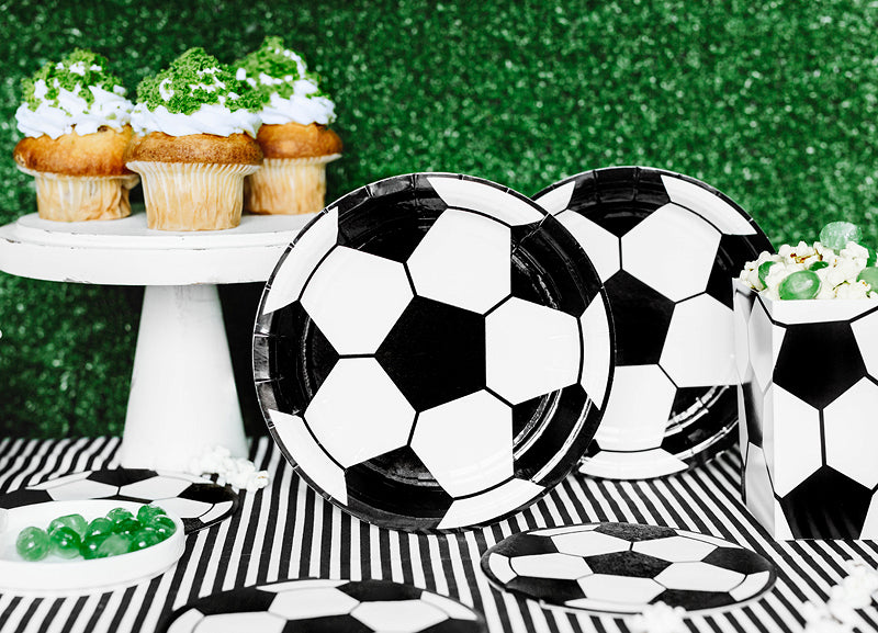 Soccer Ball Dessert Paper Plates