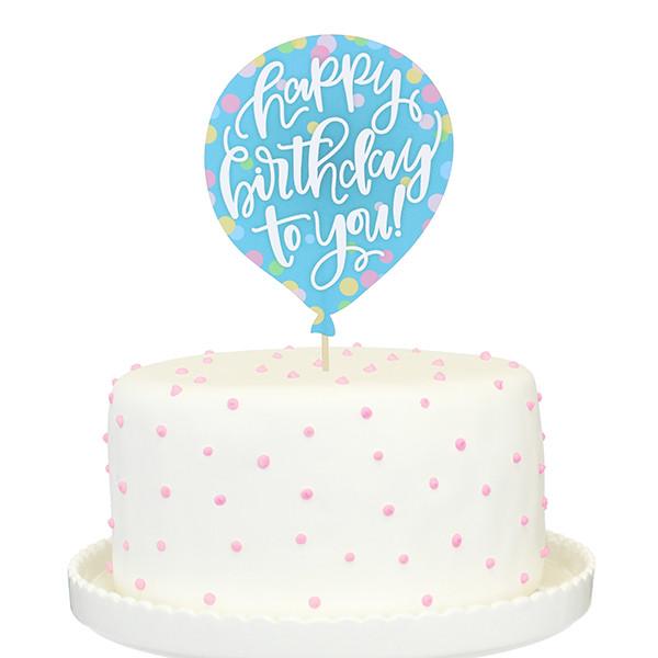 Birthday Balloon Cake Topper