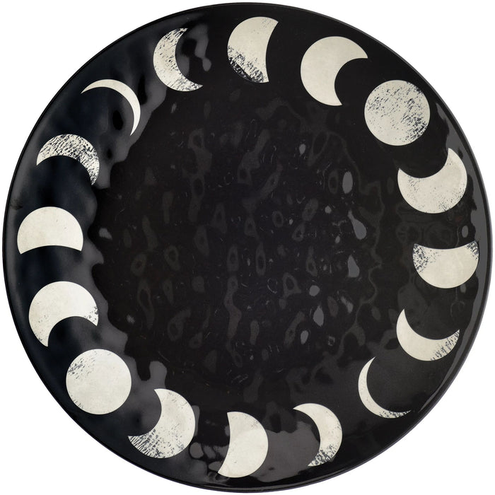Black Moon Phases Textured Melamine Platter
