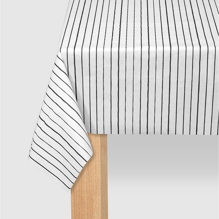 Black Striped Table Cover
