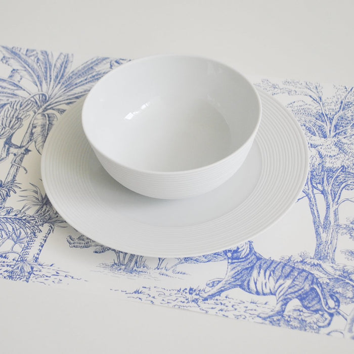 Blue Toile Pattern Paper Placemats