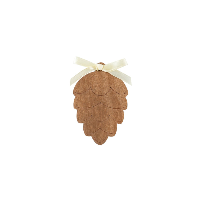 Harvest Wooden Pinecone Napkin Rings