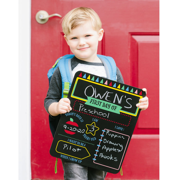 First & Last Day Reversible Chalkboard Sign