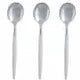 Clear and Silver Plastic Mini Spoons