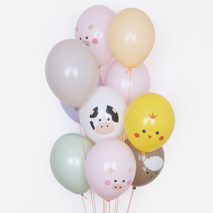 Farm Animal Printed Balloon Bundles