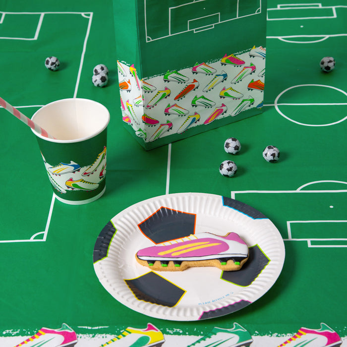 Colorful Soccer Ball Plates