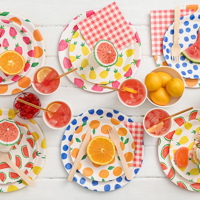 Fruit Punch Dessert Paper Plates