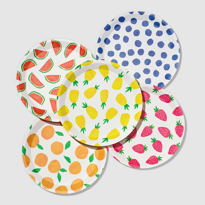Fruit Punch Dessert Paper Plates