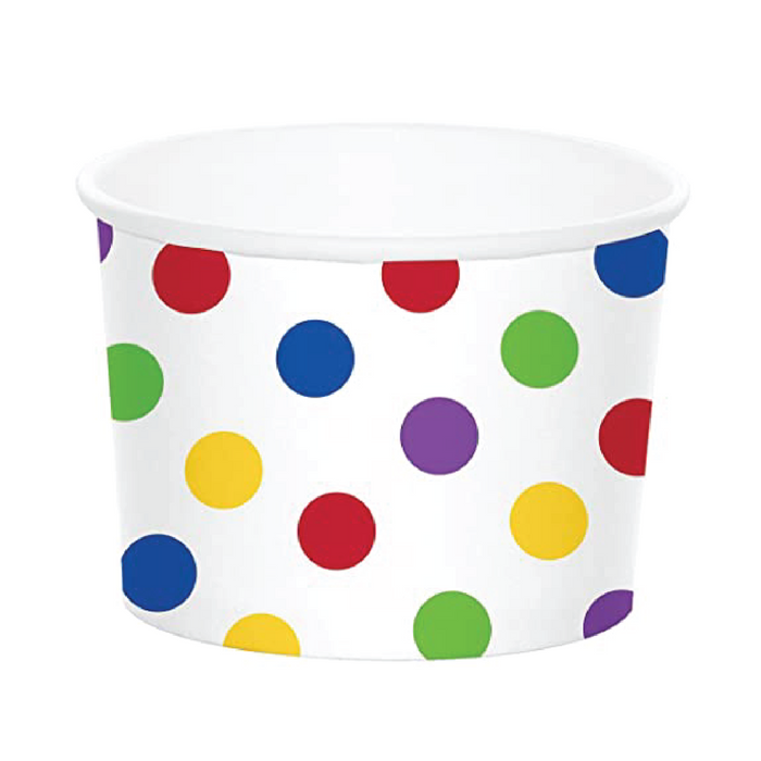 Colorful Dotted Snack Cups