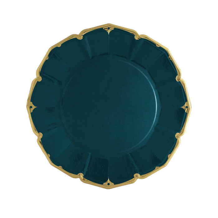 Emerald Green Dinner Paper Plates