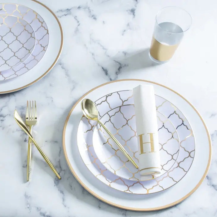 Chic Round Gold Spoons