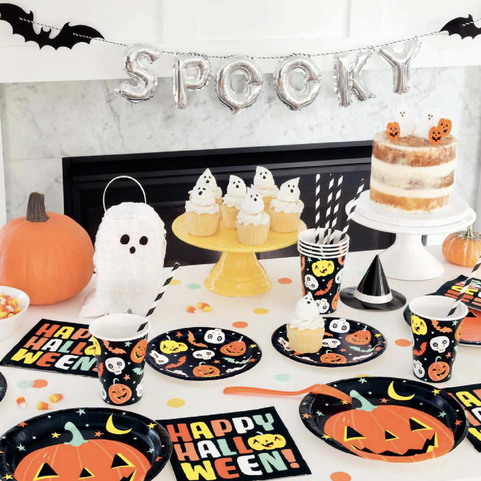 Spooky Balloon Banner Kit with Foil Tassels & Bat