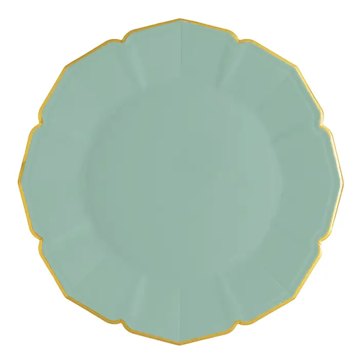 Sage Green Dinner Paper Plates