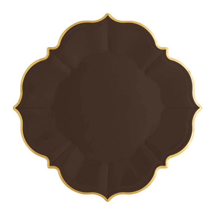 Espresso Brown Lunch Plates