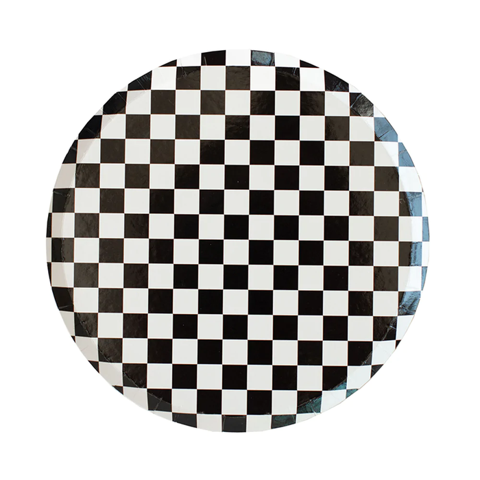 The Classic Black and White Dinner Plates