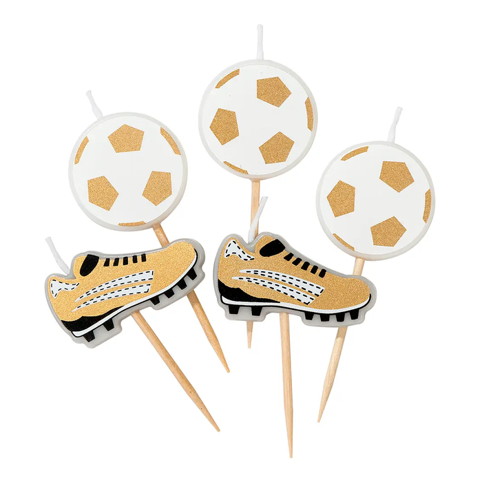 Party Champions Soccer Shaped Candles