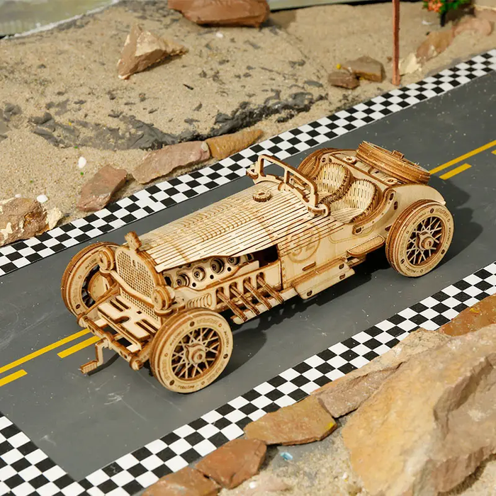 3D Wooden Puzzle: Grand Prix Car