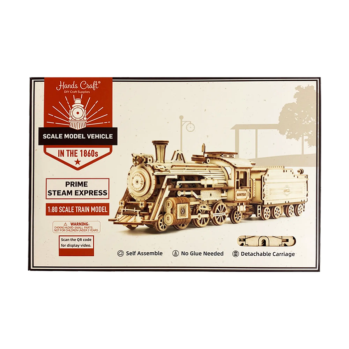 3D Wooden Puzzle: Steam Train Express