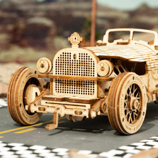 3D Wooden Puzzle: Grand Prix Car