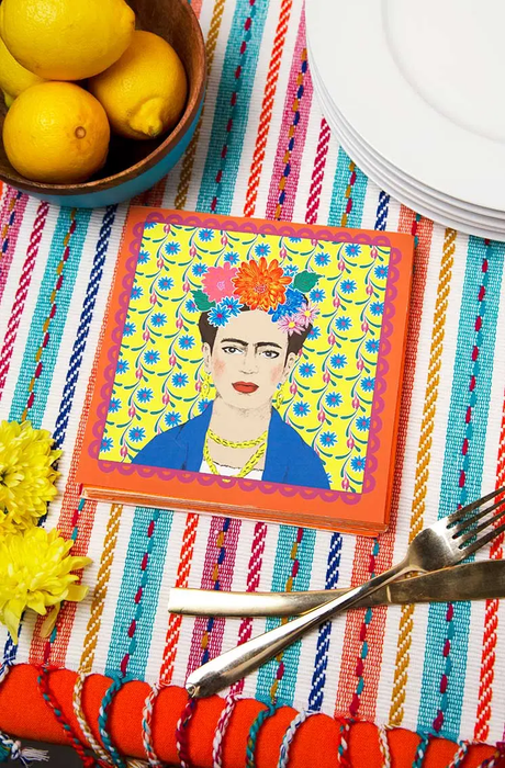 Boho Frida Kahlo Dinner Napkins
