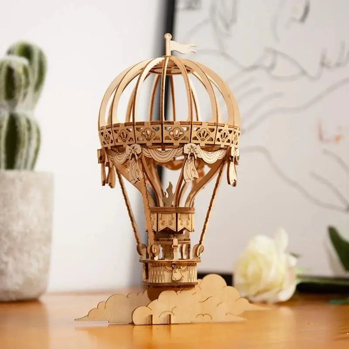 3D Wooden Puzzle: Hot Air Balloon