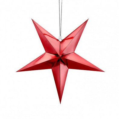 Medium Red Paper Star
