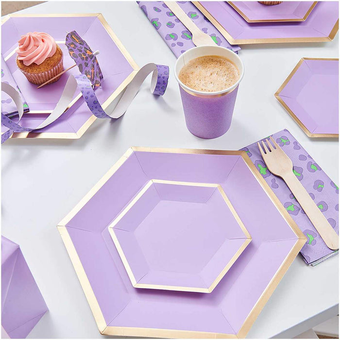 Lilac Dinner Paper Plates