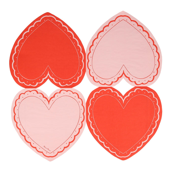 Lacy Heart Large Napkins