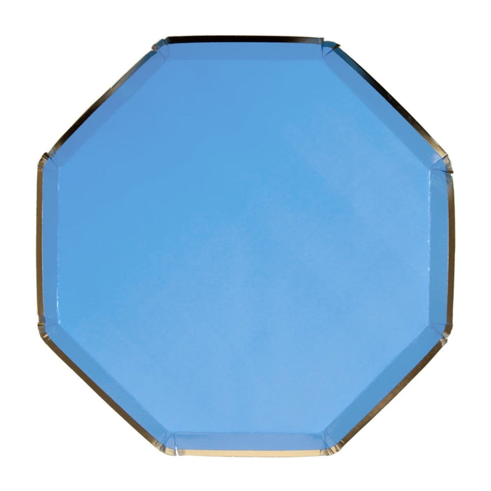 Bright Blue Side Paper Plates
