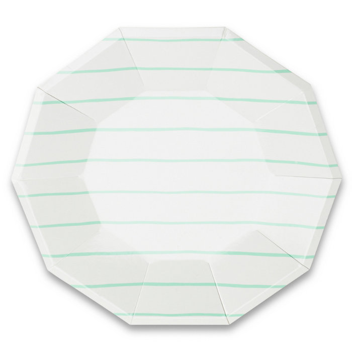 Mint Frenchie Small Paper Plates