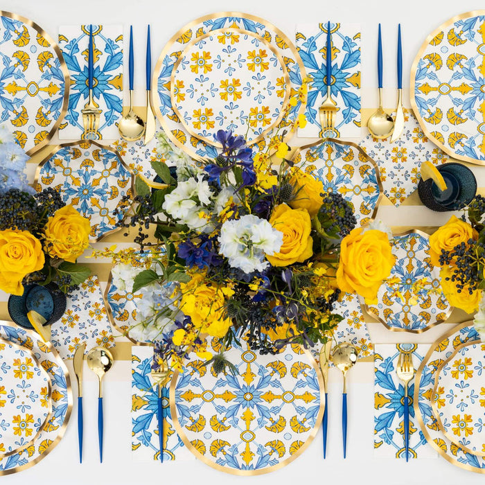 Moroccan Tile Dessert Paper Plates