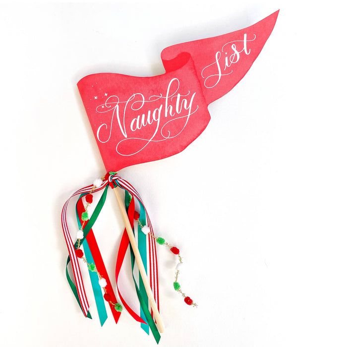 Naughty List Party Pennant