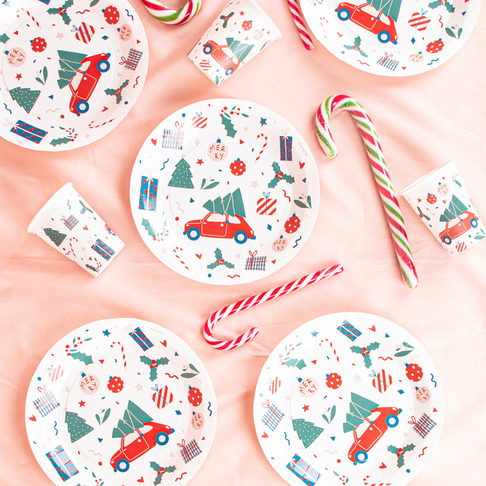 Christmas Icon Dinner Paper Plates