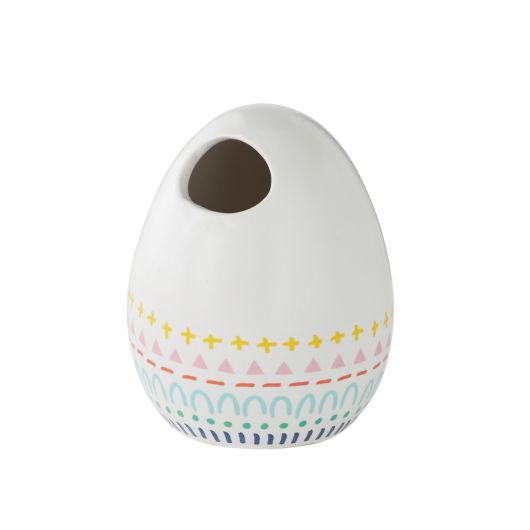 Painted Egg Bud Vase