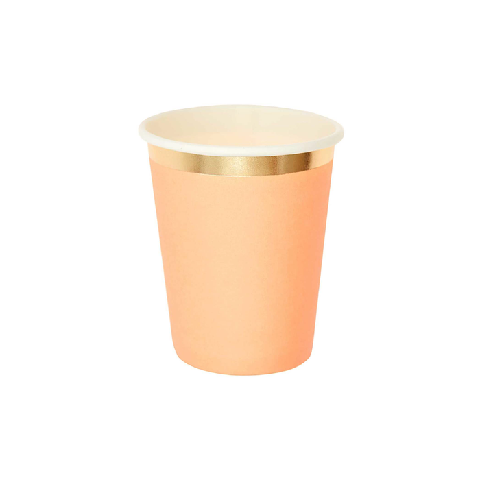 Peach Paper Cups