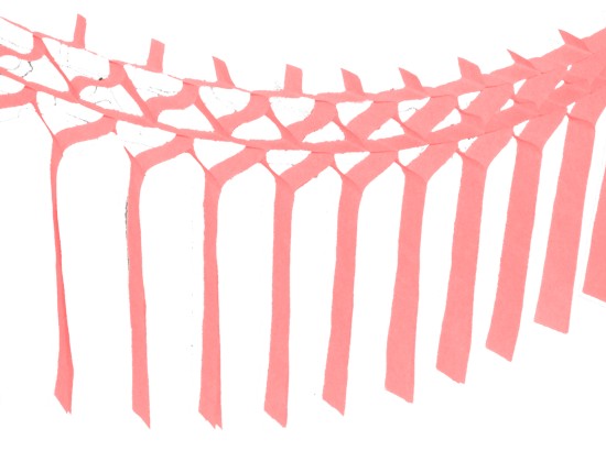 Pink Streamer Garland