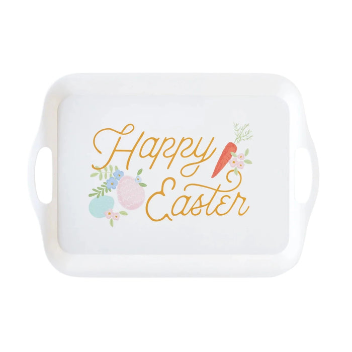 Happy Easter Reusable Bamboo Tray
