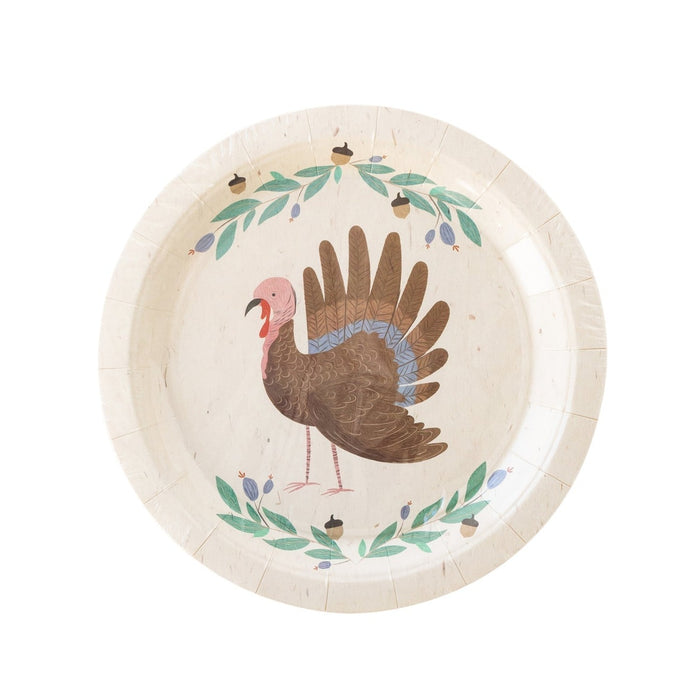 Painted Turkey Plates