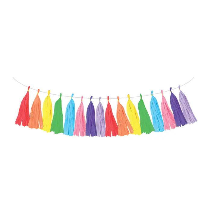 Rainbow Tassel Banner
