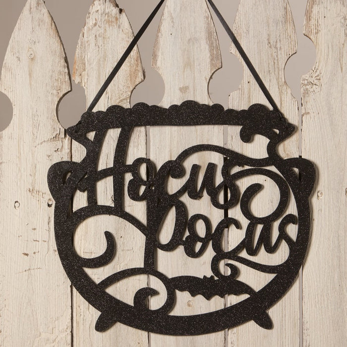 Hocus Pocus Cauldron Hanging Sign