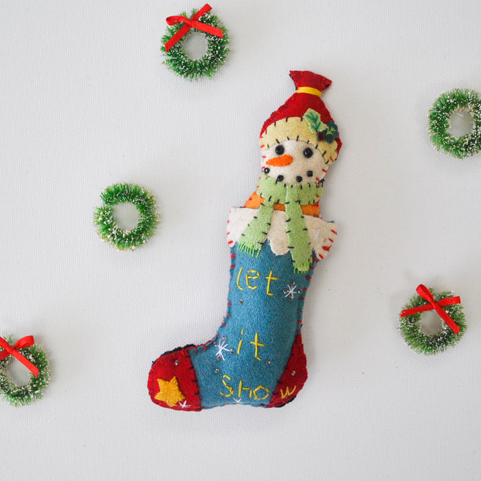Vintage Christmas Stocking Puppet